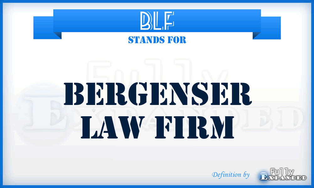 BLF - Bergenser Law Firm