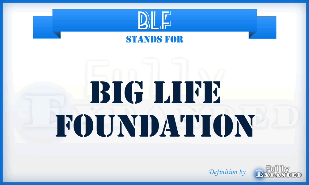 BLF - Big Life Foundation