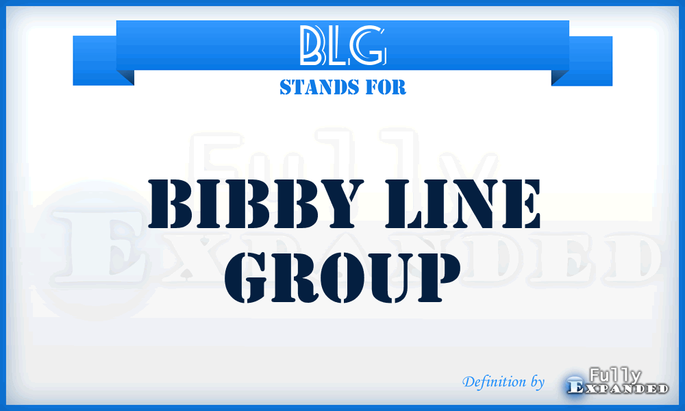 BLG - Bibby Line Group