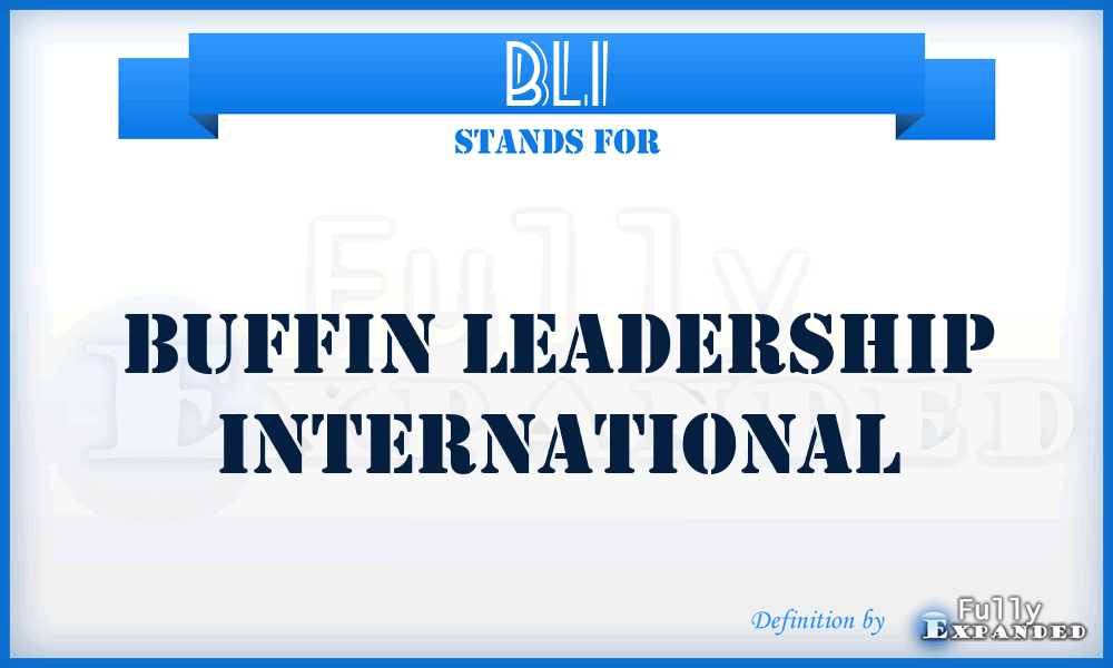 BLI - Buffin Leadership International