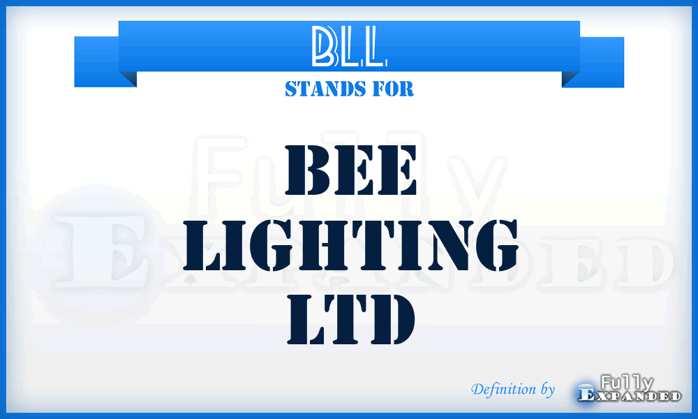 BLL - Bee Lighting Ltd