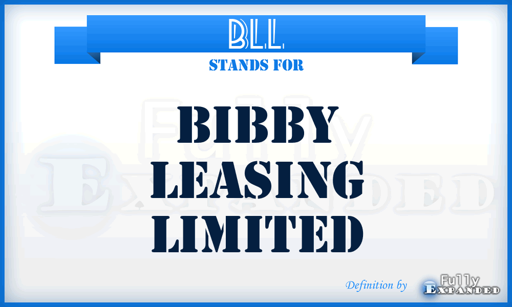 BLL - Bibby Leasing Limited