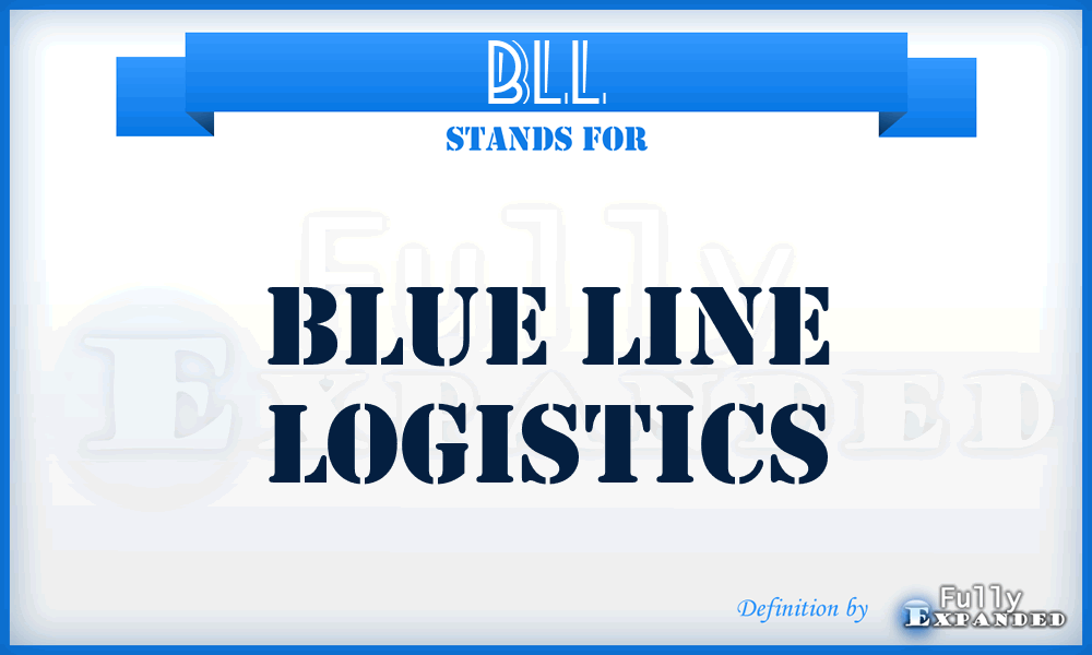 BLL - Blue Line Logistics