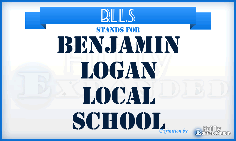 BLLS - Benjamin Logan Local School