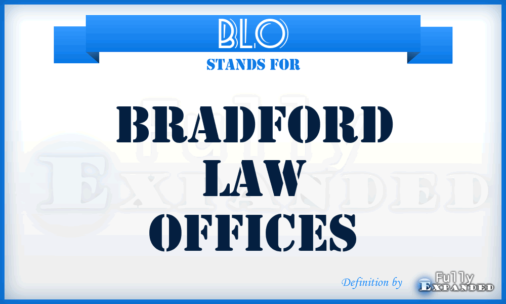 BLO - Bradford Law Offices