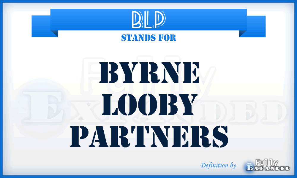 BLP - Byrne Looby Partners