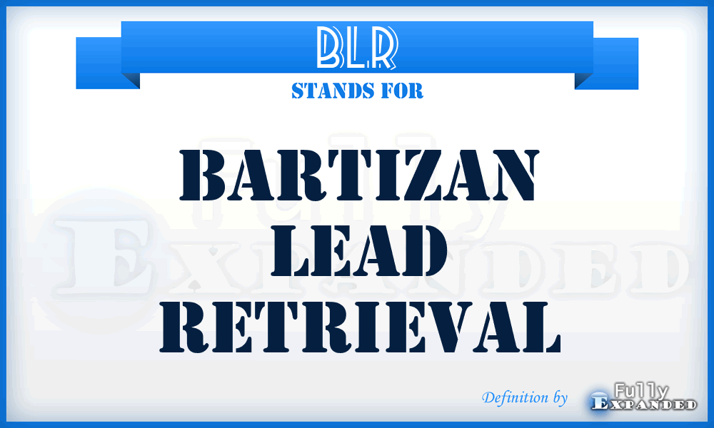 BLR - Bartizan Lead Retrieval