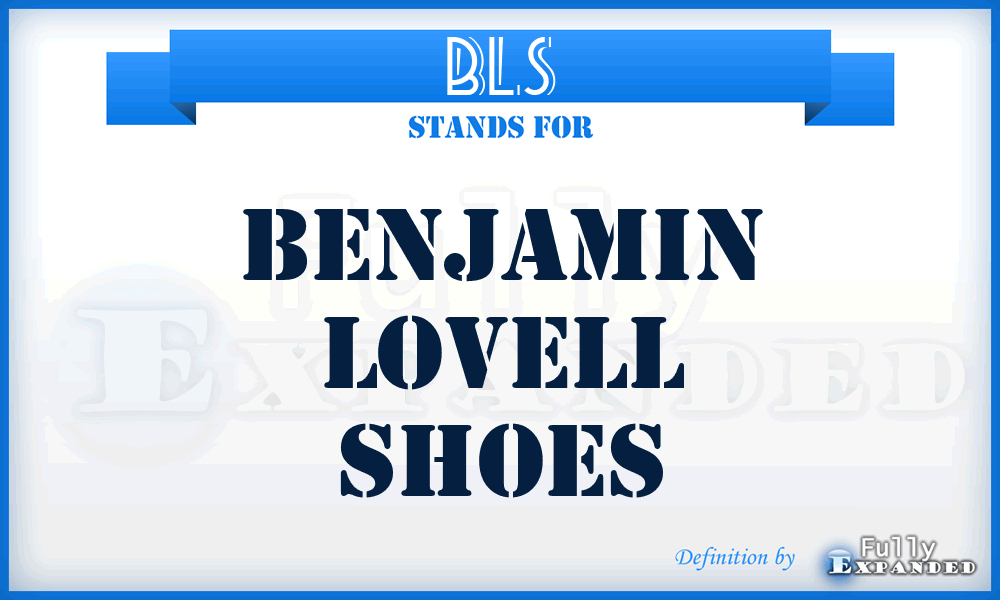 BLS - Benjamin Lovell Shoes
