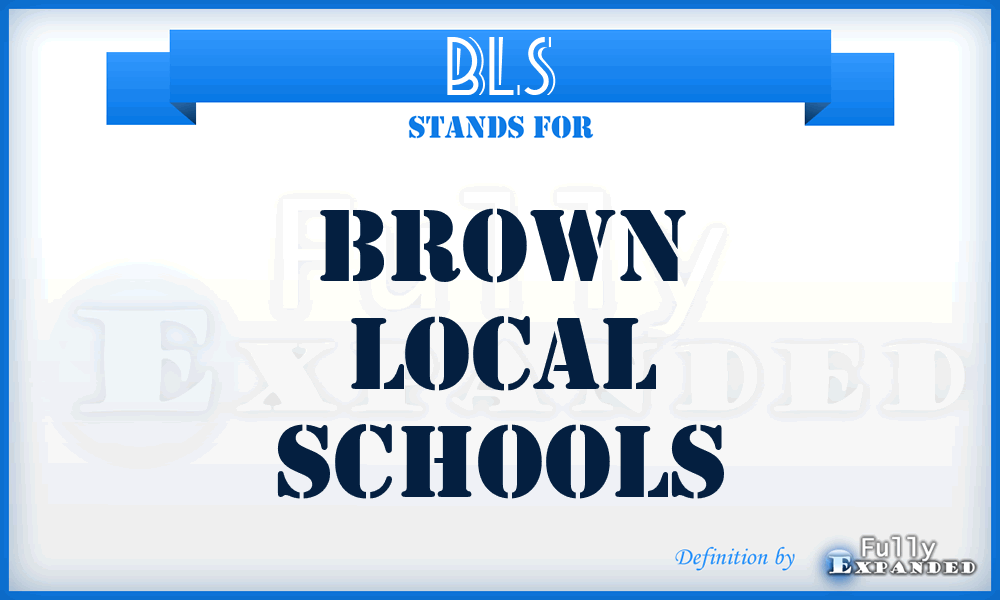 BLS - Brown Local Schools