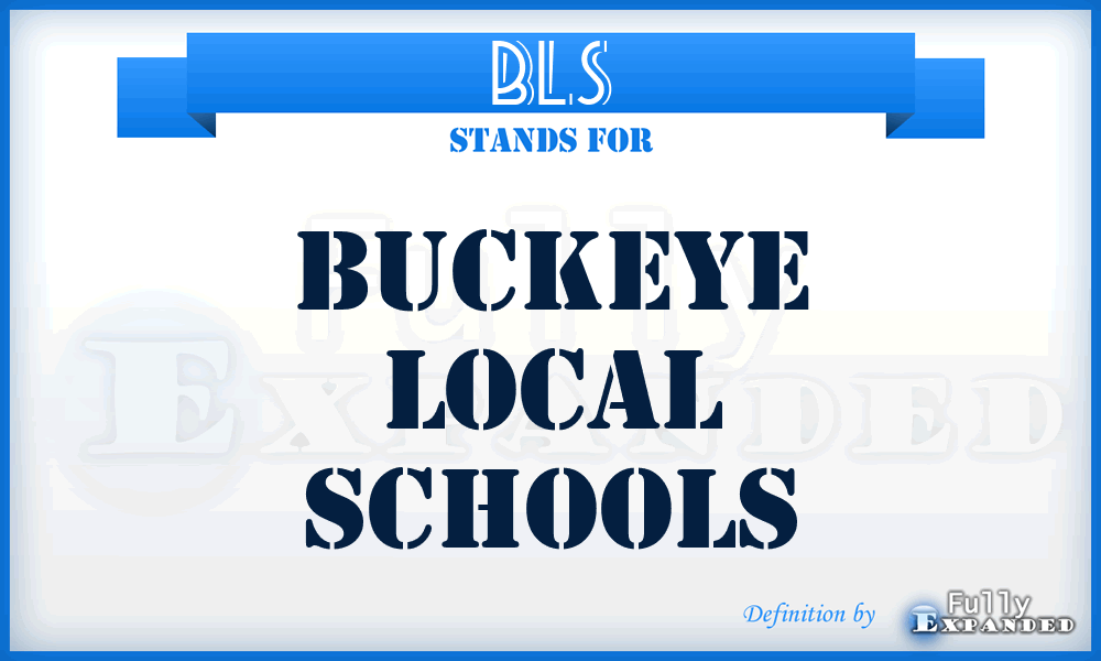 BLS - Buckeye Local Schools