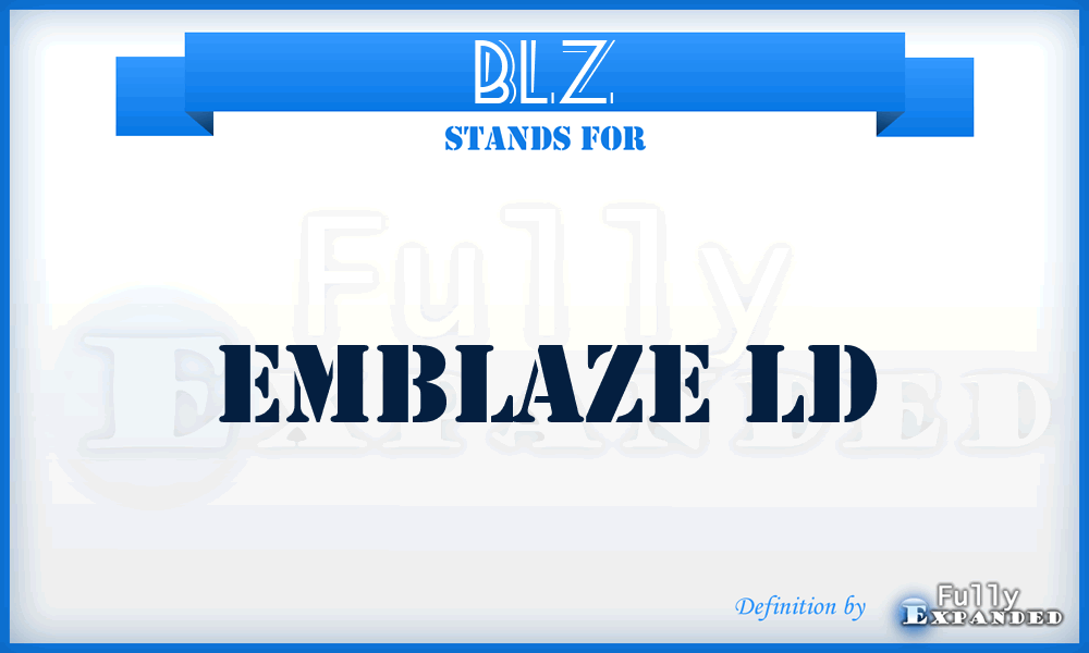 BLZ - Emblaze Ld