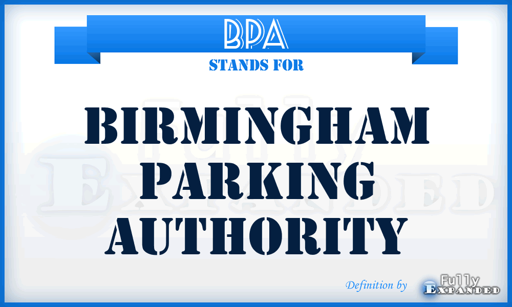 BPA - Birmingham Parking Authority