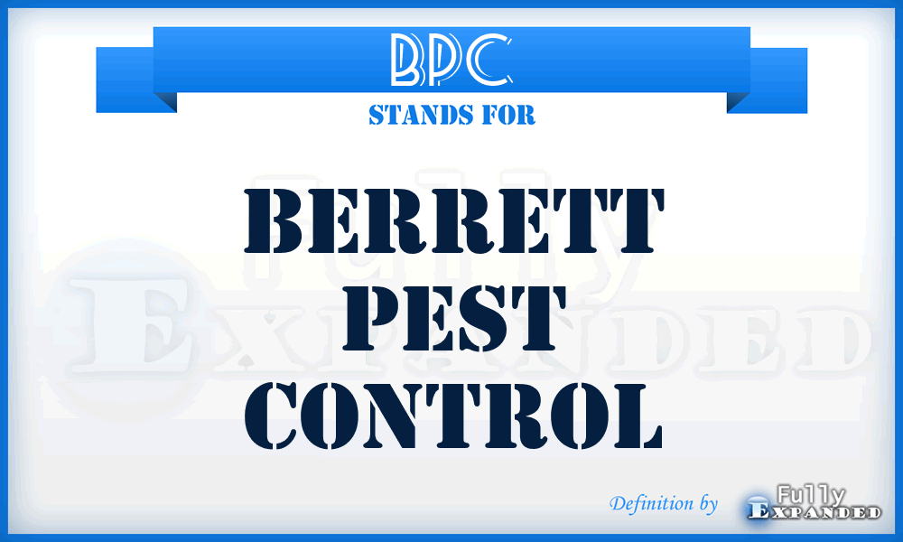 BPC - Berrett Pest Control