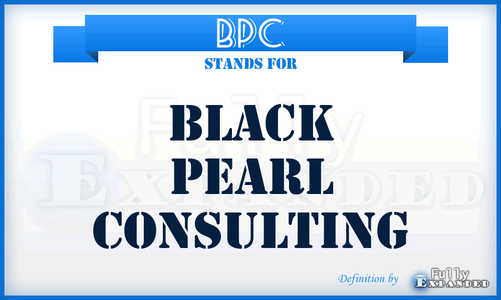 BPC - Black Pearl Consulting