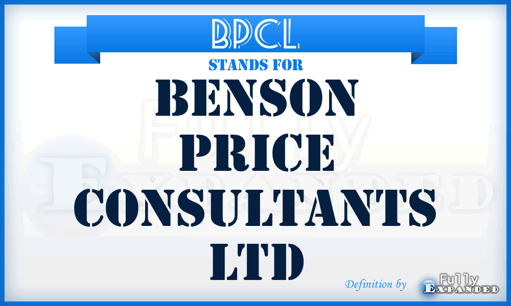 BPCL - Benson Price Consultants Ltd