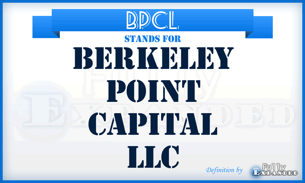 BPCL - Berkeley Point Capital LLC