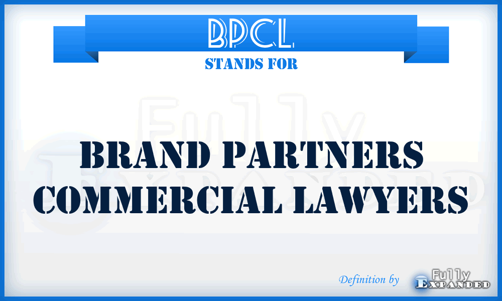 BPCL - Brand Partners Commercial Lawyers