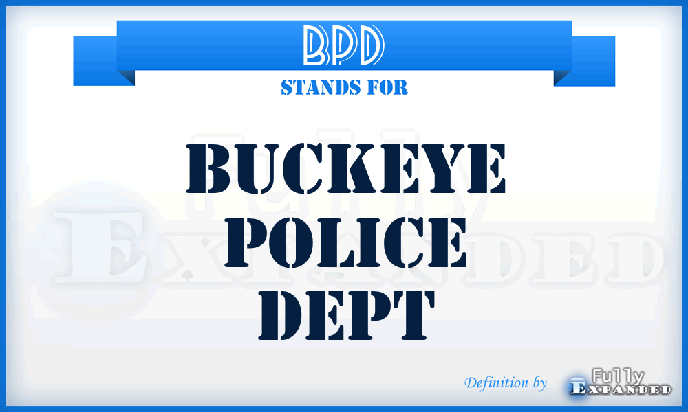 BPD - Buckeye Police Dept