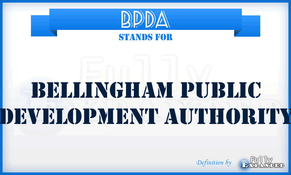BPDA - Bellingham Public Development Authority