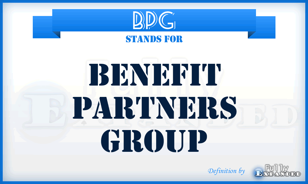 BPG - Benefit Partners Group