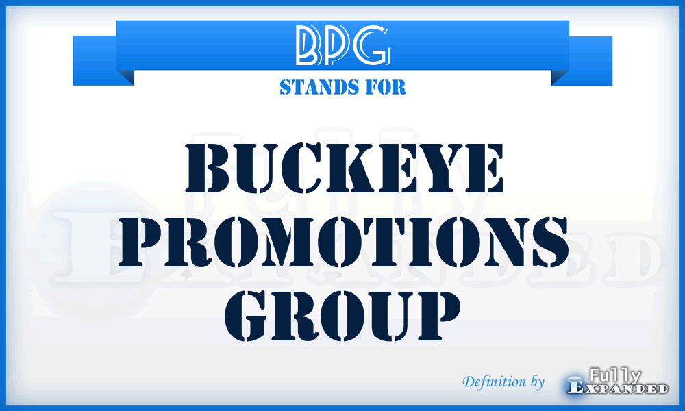 BPG - Buckeye Promotions Group