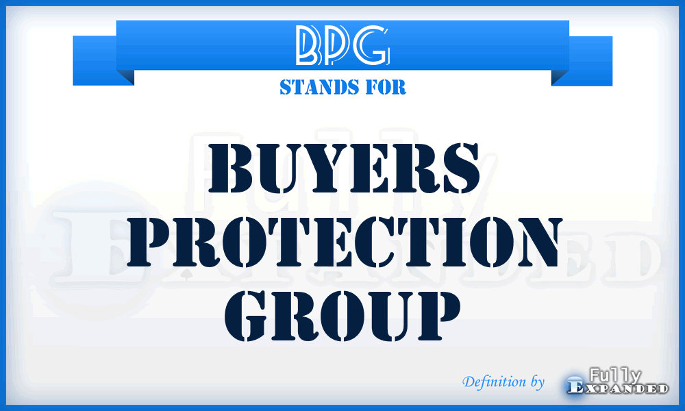 BPG - Buyers Protection Group