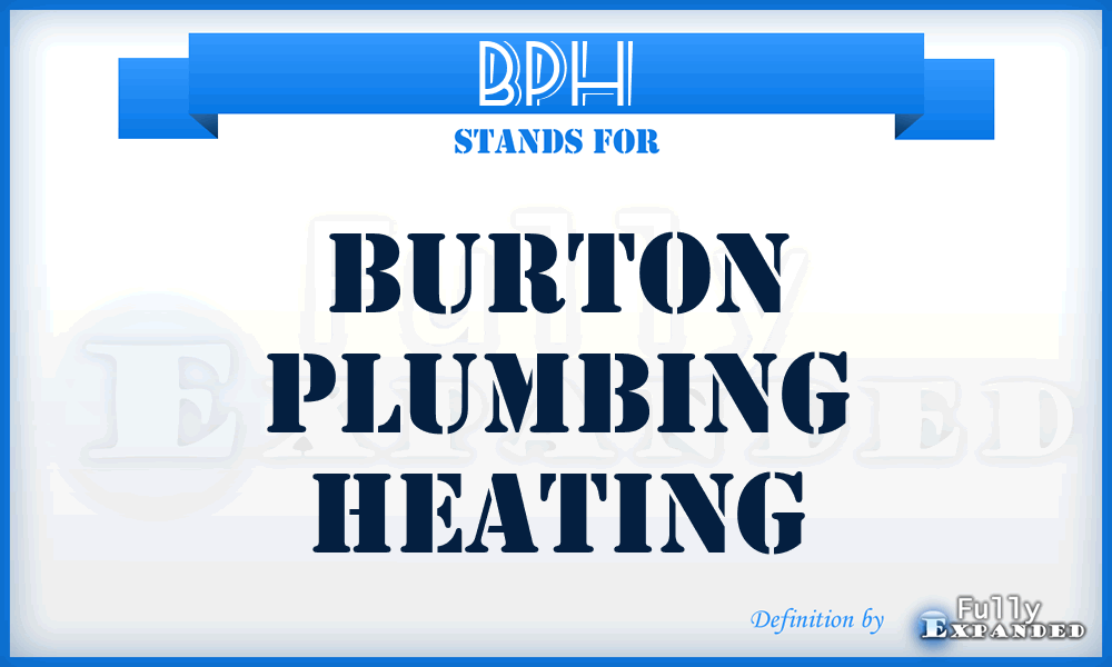 BPH - Burton Plumbing Heating
