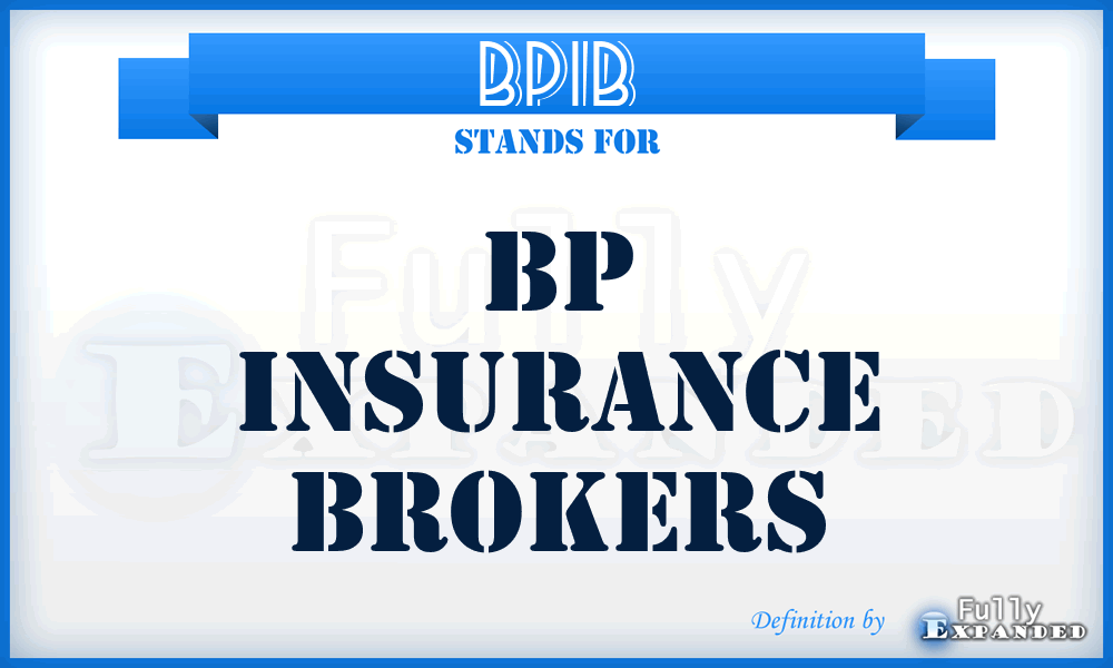 BPIB - BP Insurance Brokers