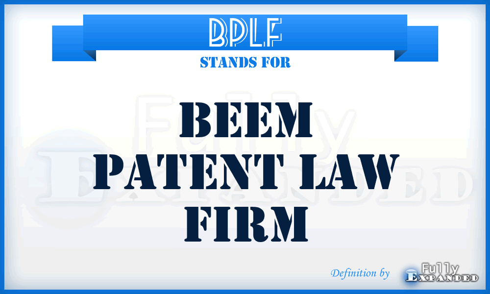 BPLF - Beem Patent Law Firm
