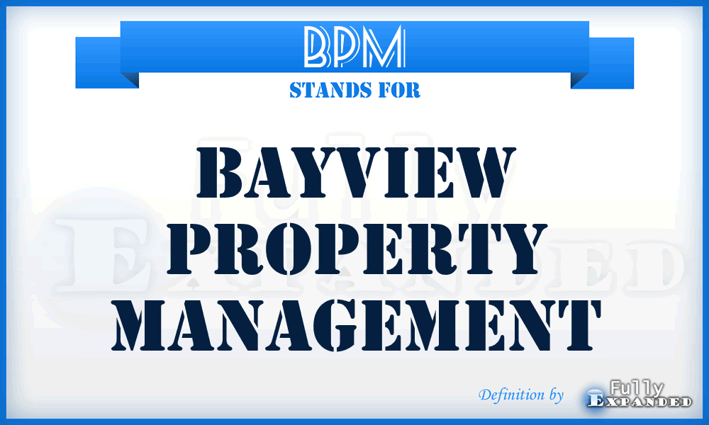 BPM - Bayview Property Management
