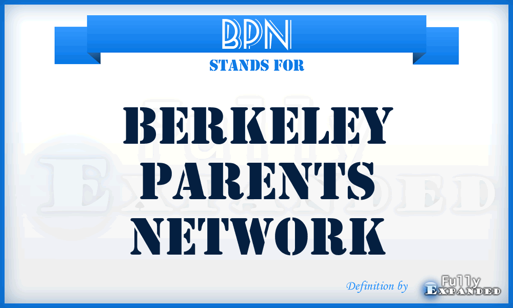 BPN - Berkeley Parents Network