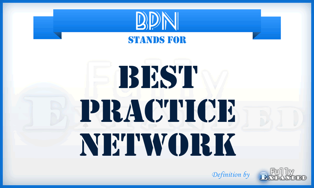 BPN - Best Practice Network
