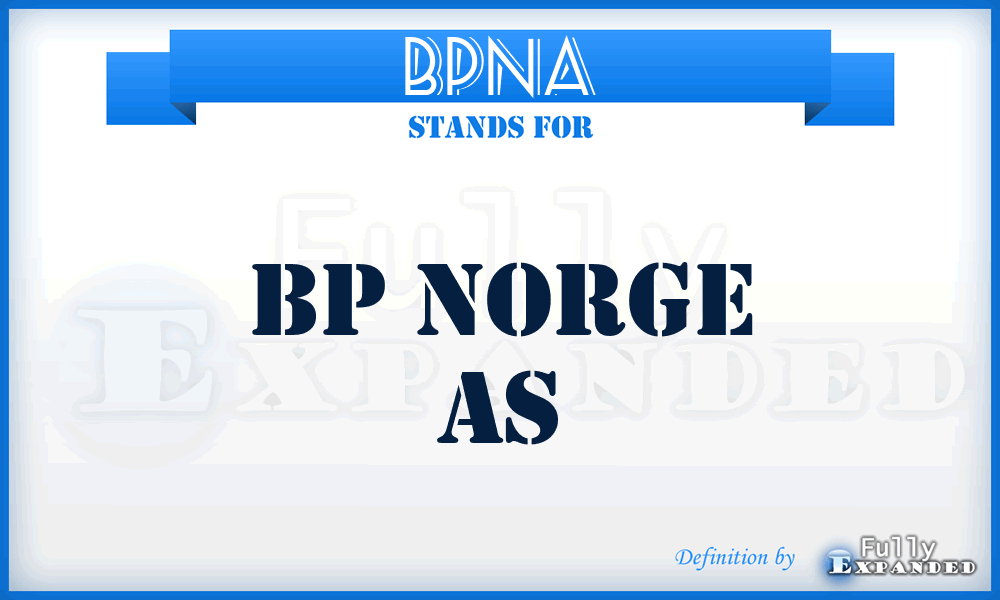 BPNA - BP Norge As