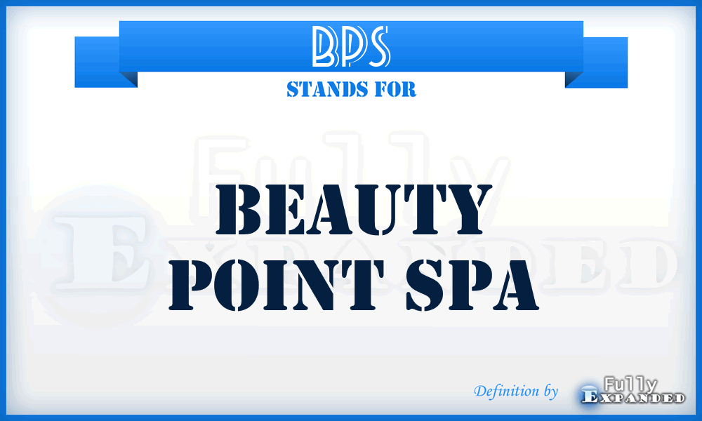 BPS - Beauty Point Spa