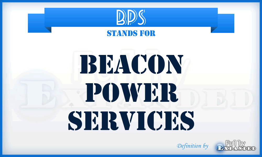 BPS - Beacon Power Services