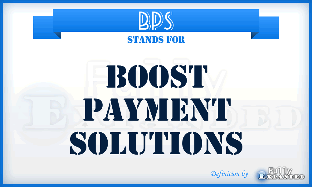 BPS - Boost Payment Solutions