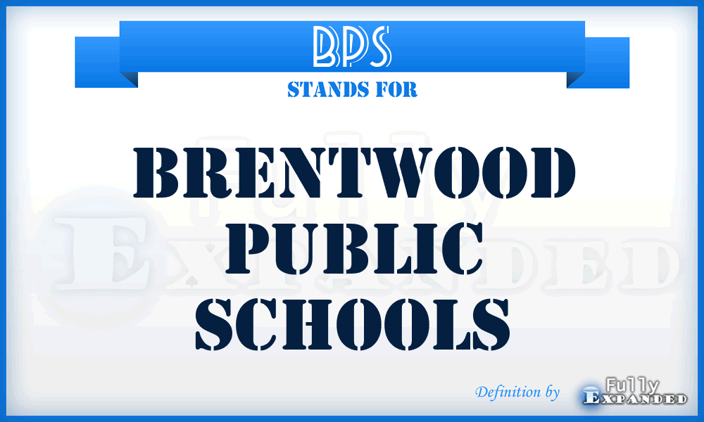 BPS - Brentwood Public Schools