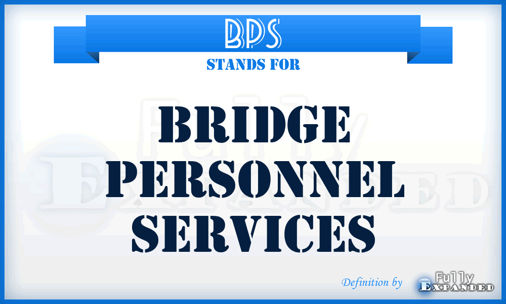 BPS - Bridge Personnel Services