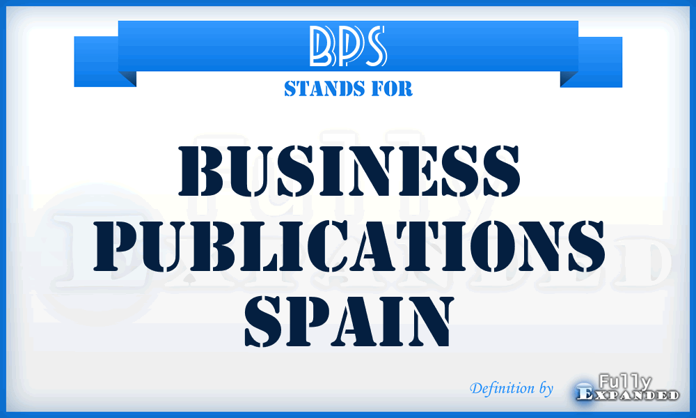 BPS - Business Publications Spain