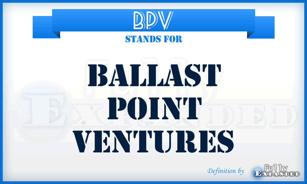 BPV - Ballast Point Ventures