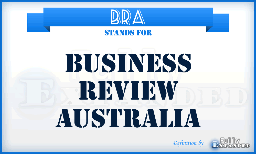 BRA - Business Review Australia