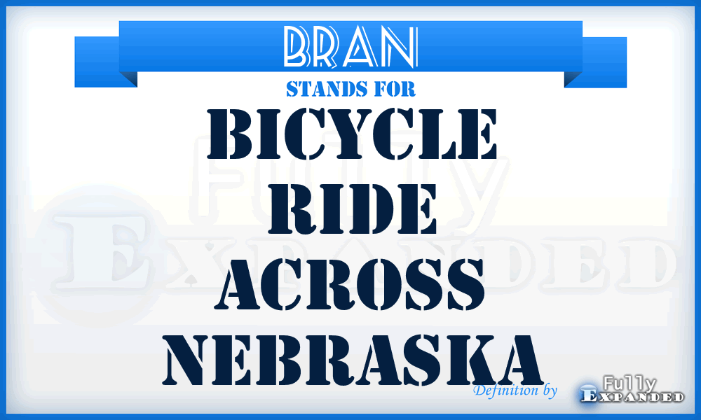 BRAN - Bicycle Ride Across Nebraska