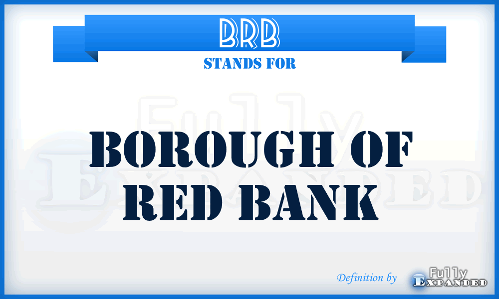 BRB - Borough of Red Bank