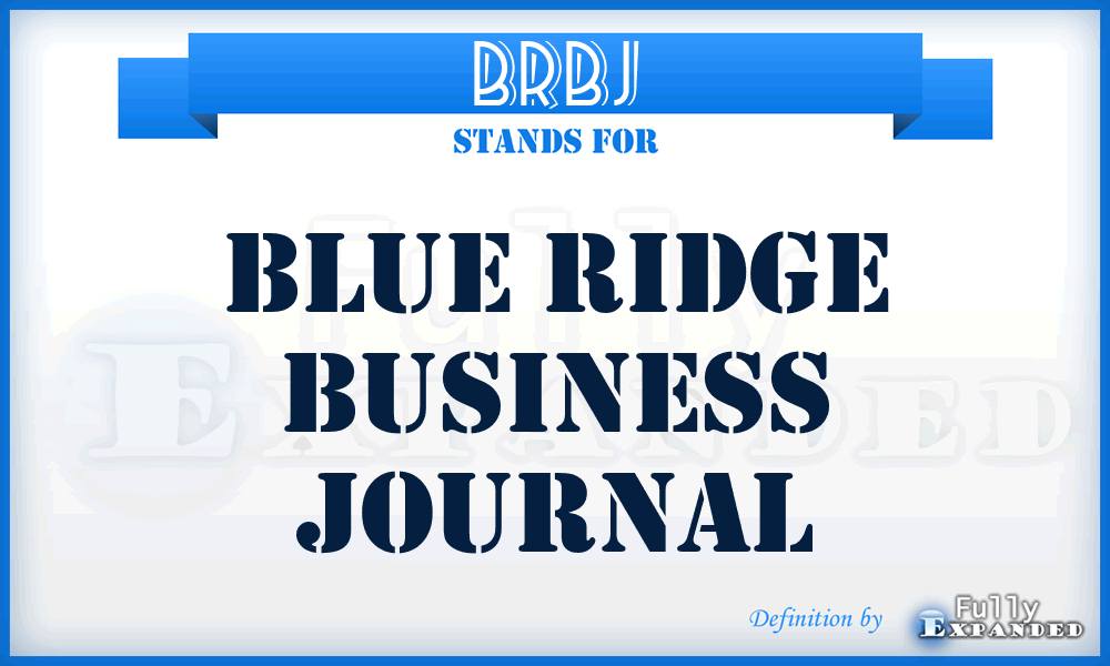 BRBJ - Blue Ridge Business Journal