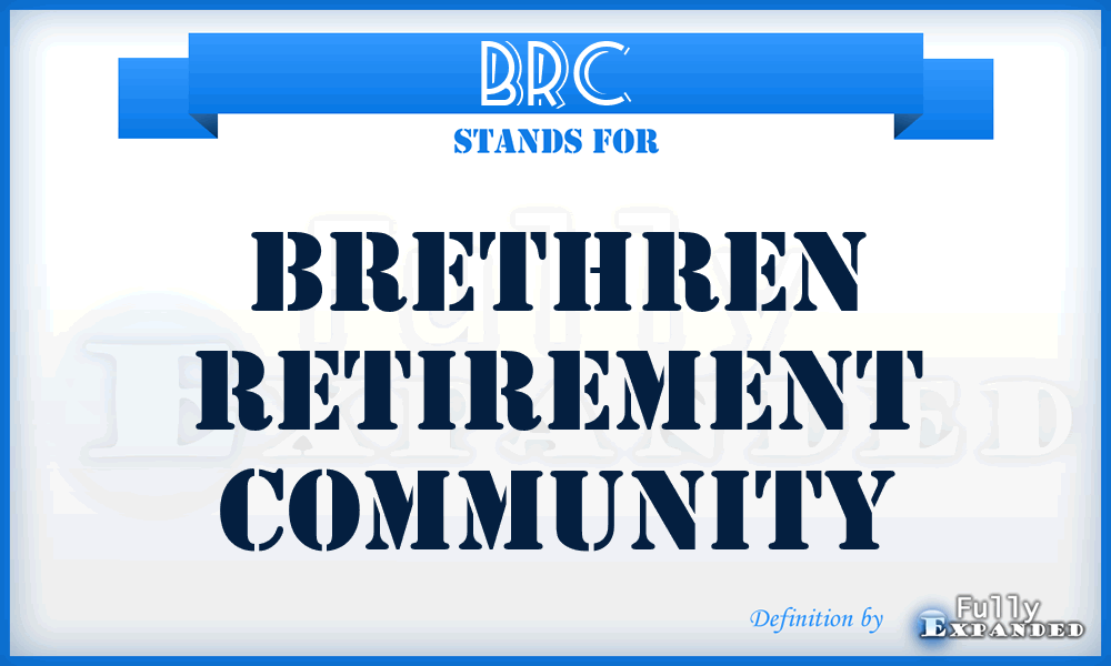 BRC - Brethren Retirement Community