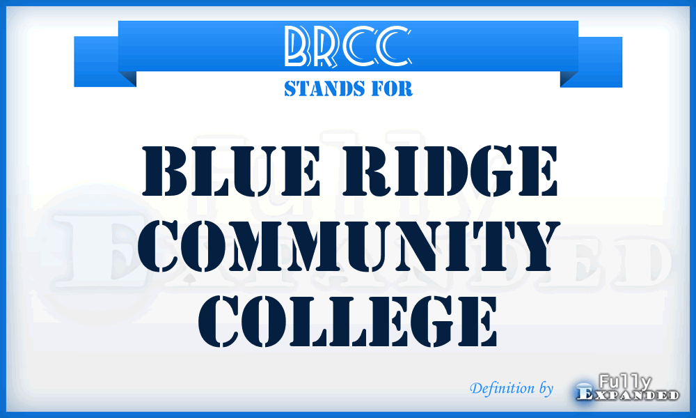 BRCC - Blue Ridge Community College