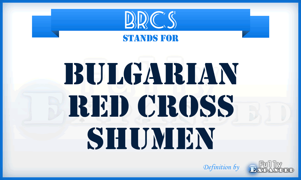 BRCS - Bulgarian Red Cross Shumen
