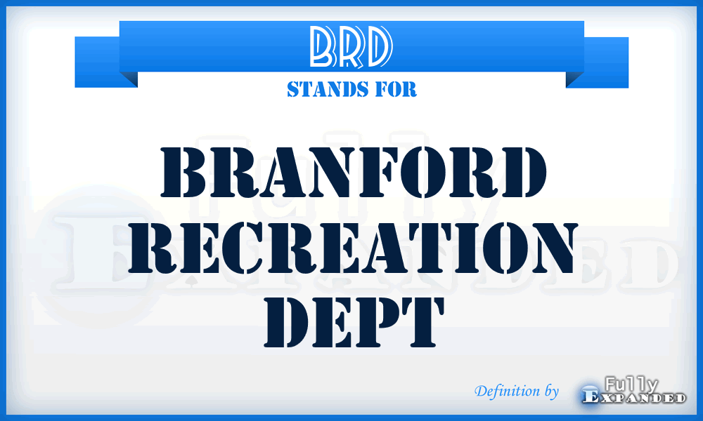 BRD - Branford Recreation Dept