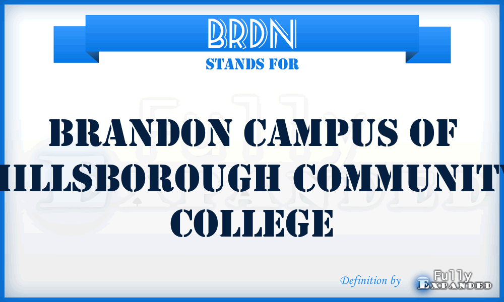 BRDN - Brandon Campus of Hillsborough Community College