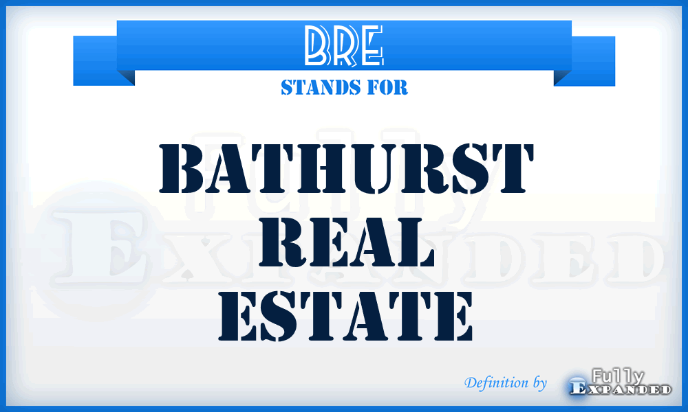 BRE - Bathurst Real Estate
